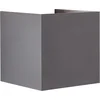 Image de BRILLIANT lamp, hanglamp Arica 20x20cm zwart / houtkleur, 1x A60, E27, 60W, kabel kan worden ingekort / hoogte verstelbaar