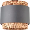 Image de Plafondlamp Waterlilly rotan met grijze stof - 99828/22