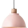Image de Brilliant hanglamp Erena 38cm lichtroze metaal/hout 1x A60, E27, 60W, geschikt voor een standaard gloeilamp (niet meegeleverd)