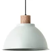 Image de Brilliant Erena hanglamp 38cm lichtgroen metaal/hout 1x A60, E27, 60 W, geschikt voor normale lamp (niet inbegrepen)