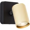 Image de Brilliant Marty - Plafondspot - GU10 1x5W - 3000K - Zwart/Goudkleurig