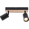 Image de Brilliant Jello Wood - Plafondspot - 2xGU10 - Hout/Zwart