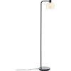 Image de Brilliant Casto - Vloerlamp - E27 max 1x25W - Glas - Amber - Zwart