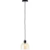 Image de Brilliant Casto - Hanglamp - 1-lichts - E27 max 1x25W - Glas - Amber - Zwart