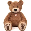 Image de Hermann Teddy Knuffeldier beer Bruno - zachte pluche stof - premium kwaliteit knuffels - bruin - 75 cm