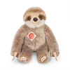 Image de Hermann Teddy Knuffeldier Luiaard - zachte pluche stof - premium knuffels - grijs/bruin - 22 cm - Bosdieren