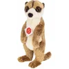 Image de Hermann Teddy Knuffeldier Stokstaartje - zachte pluche stof - premium knuffels - lichtbruin - 29 cm