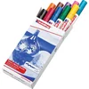 Image de edding 750 glanslakmarkers - doosje met 10 verschillende kleuren - 2-4 mm - hittebestendig en lichtecht - o.a. geschikt voor permanent markeren/versieren/tekenen op glas, metaal, plastic en gecoat papier