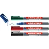 Image de edding 361/4 S boardmarker set - assorti 4 stuks: zwart, rood, blauw, groen - 1mm