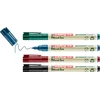 Image de edding 25 Ecoline permanent marker - zwart, rood, blauw, groen - 4 stiften - ronde punt 1 mm - water en wrijfvast - voor karton, kunststof, hout, metaal, etc. - alcohol markers voor volwassenen