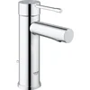 Image de GROHE Essence New Wastafelkraan - lage uitloop - met trekwaste - chroom - Waterbesparend