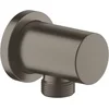 Image de GROHE Rainshower Aansluitbocht Rond - Hard graphite geborsteld (mat antraciet)