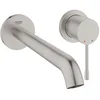 Image de GROHE Essence New Wandgemonteerde Inbouw Wastafelkraan - afbouwdeel - zonder inbouwdeel - lange uitloop - supersteel - Waterbesparend