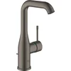 Image de GROHE Essence Wastafelkraan - hoge draaibare uitloop - met trekwaste - hard graphite geborsteld (mat antraciet)- AquaCalibrator