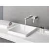 Image de GROHE Lineare Tweegats Wastafelkraan L - Lange uitloop - Wandmontage - Supersteel