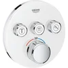 Image de GROHE Grohtherm SmartControl Thermostatiche Douchekraan - Inbouw mengkraan - Met omstelling - Rond - Wit