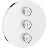 Image de GROHE Grohtherm SmartControl - Drievoudig opbouwdeel - Volume (stopkraan) - Rond - Wit