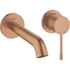 Image de GROHE Essence New Wandgemonteerde Inbouw Wastafelkraan - afbouwdeel - exclusief inbouwdeel - mat brons - 19408DL1