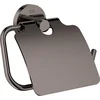 Image de GROHE Essentials Toiletrolhouder - met deksel - hard graphite (antraciet glanzend) - 40367A01