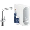 Image de GROHE Blue Home Duo Keukenkraan - Met Bluetooth en WIFI - Starterkit - L-Uitloop - Chroom - Voor gezuiverd, gekoeld en bruisend water