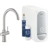 Image de GROHE Blue Home Duo Keukenkraan - Met Bluetooth en WIFI - Starterkit - C-Uitloop - RVS - Voor gezuiverd, gekoeld en bruisend water