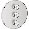 Image de GROHE Grohtherm SmartControl - Drievoudig opbouwdeel - Volume (stopkraan) - Rond - RVS (supersteel)
