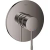 Image de GROHE Essence inbouw douchekraan - Opbouwdeel - 1 uitgang - hard graphite (glanzend antraciet)