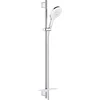 Image de GROHE Rainshower SmartActive 150 Glijstangset - 90 cm - met zeepschaal - chroom/moon white - 26594LS0