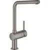 Image de GROHE Minta keukenkraan - hoge draaibare uitloop - Brushed Hard graphite (mat antraciet)