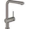 Image de GROHE Minta keukenkraan - Met handdouche - 2 straalopties - Mat antraciet (brushed hard graphite)