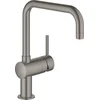 Image de GROHE Minta keukenkraan - draaibare hoge U-uitloop - 1 straalstand - brushed hard graphite (mat antraciet) - 32488AL0