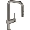 Image de GROHE Minta keukenkraan - Met handdouche - 2 straalopties - Mat antraciet (brushed hard graphite)