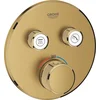 Image de GROHE Grohtherm SmartControl inbouw douchekraan - 2 knoppen - Brushed Cool Sunrise (mat goud) - 29119GN0