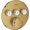 Image de GROHE Grohtherm SmartControl inbouw douche- of badthermostaat - 3 knoppen - Brushed Cool Sunrise (mat goud) - 29121GN0