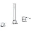 Image de GROHE driegats badrandcombinatie - Inbouw badkraan - Opbouwdeel - Chroom