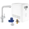 Image de GROHE Blue Professional Duo kit: keukenmengkraan voor gefilterd, gekoeld en bruisend water - Bluetooth & WIFI - met uittrekbare mousseur - incl. koeler - chroom - 31326002