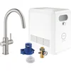 Image de GROHE Blue Professional Duo kit: keukenmengkraan voor gefilterd, gekoeld en bruisend water - Bluetooth & WIFI - met uittrekbare mousseur - incl. koeler - rvs - 31325DC2