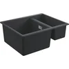 Image de GROHE K500 Composiet 1,5 spoelbak - 55,5cm - Inbouw - Met overloop - Granite Black