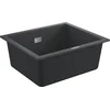 Image de GROHE K700U composiet spoelbak - 53,3cm - Onderbouw - Met overloop - Granite Black