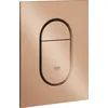 Image de GROHE Arena Cosmopolitan S Bedieningspaneel Toilet - Verticaal - Dual Flush - Geborsteld warm sunrise (mat brons) - Slank formaat