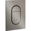 Image de GROHE Arena Cosmopolitan S Bedieningspaneel Toilet - Verticaal - Dual Flush - Geborsteld hard graphite (mat antraciet) - Slank formaat