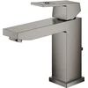 Image de GROHE Eurocube waterbesparende wastafelkraan m-size met waste brushed hard graphite