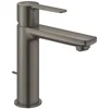 Image de GROHE Lineare waterbesparende wastafelkraan s-size met waste brushed hard graphite