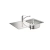 Image de RVS spoelbak + chroom mengkraan - grohe - 31565SD1