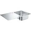 Image de GROHE K500 Roestvrijstalen spoelbak met korfplug