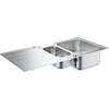 Image de GROHE K500 Roestvrijstalen spoelbak met korfplug