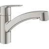 Image de GROHE Start Keukenmengkraan - lage uitloop - uittrekbare handdouche - supersteel (RVS look) - 30307DC1