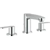 Image de GROHE Eurostyle Cosmopolitan Driegats Wastafelkraan - Standaard uitloop - Met trek-waste - Chroom