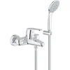 Image de GROHE Eurodisc Cosmopolitan badkraan met omstel en koppelingen 46mm inclusief garnituur chroom