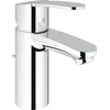 Image de GROHE Eurostyle Cosmopolitan Wastafelkraan - Standaard uitloop - Met trek-waste - Chroom - Waterbesparend